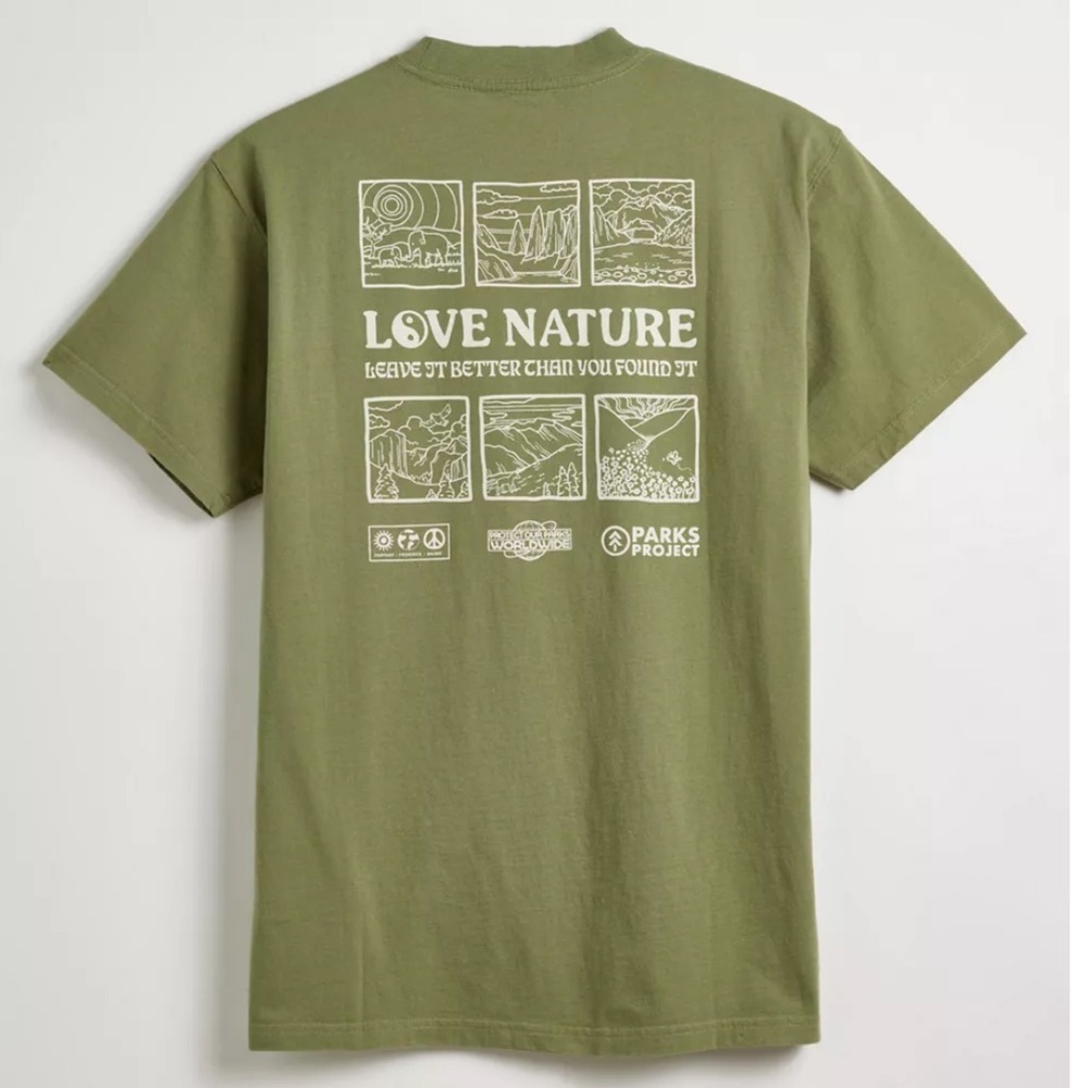 NWOT Parks Project Love Nature Tee Size Large